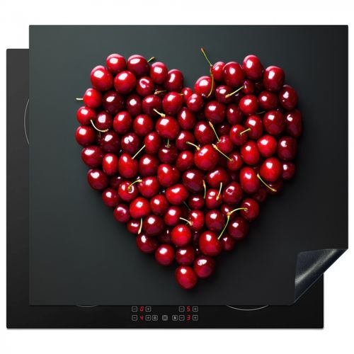 Protezione piano induzione - Ciliegia - Cuore - Rosso - Nero