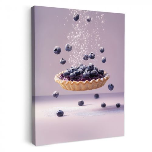 Dipinti su tela - Cibo - Torta - Frutti di bosco - Blu