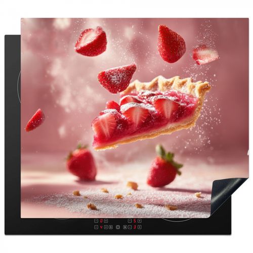 Protezione piano induzione - Fragola - Torta - Cibo - Rosa