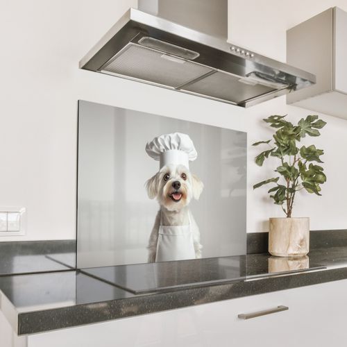 Parafango in alluminio - Cane - Bianco - Cuoco