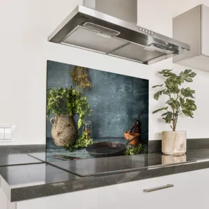 Parafango in alluminio - Natura morta con erbe da cucina