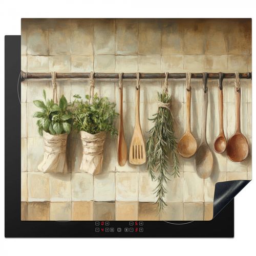 Protezione piano induzione - Legno - Utensili da cucina - Natura morta - Piastrelle