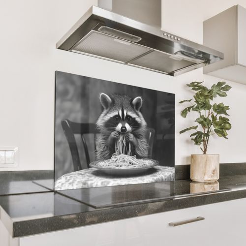 Parafango in alluminio - Procione - Carino - Pasta - Tovaglia - Nero - Bianco