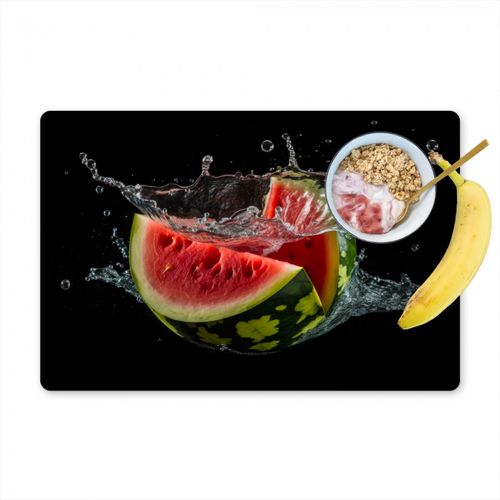 Tovagliette - Anguria - Nero - Acqua - Frutta - Melone