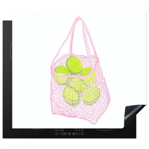 Borsa a rete - Rosa - Illustrazione - Lime