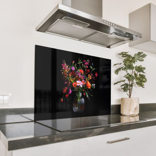 Parafango in alluminio - Bouquet - Fiori di campo - Vaso
