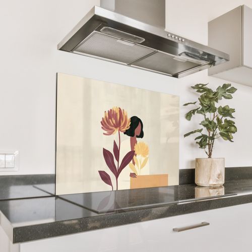 Parafango in alluminio - Donna - Minimalista - Fiore