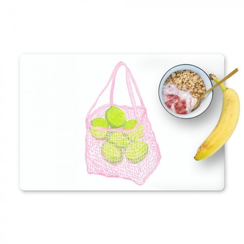 Borsa a rete - Rosa - Illustrazione - Lime