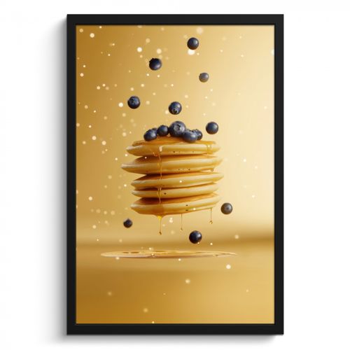 KitchenYeah - Cucina - Cornice per foto - Pancake - Cibo - Miele - Giallo