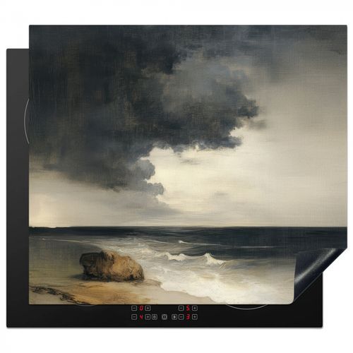 Protezione piano induzione - Costa - Onde - Roccia - Tempesta