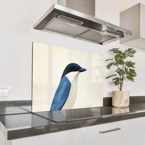 Parafango in alluminio - Illustrazione - Blu - Uccello