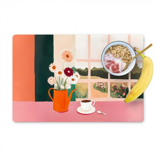 Tovagliette - Fiori - Caffè - Finestra