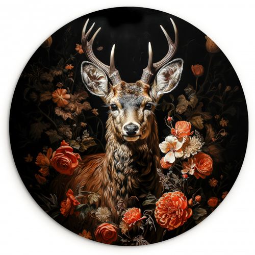 Quadro rotondo - Flora notturna
