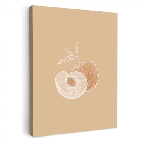 Dipinti su tela - Pesca - Disegno a linee - Pit - Beige