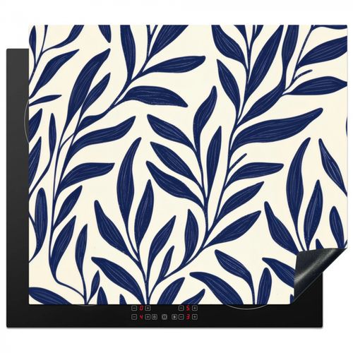 Protezione piano induzione - Foglie - Edera - Blu scuro