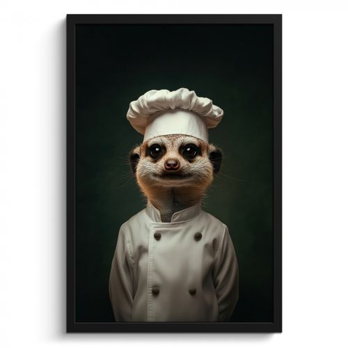 KitchenYeah - Cucina - Cornice per foto - Animale - Cuoco - Meerkat