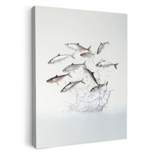 Dipinti su tela - Pesce - Acqua - Bianco