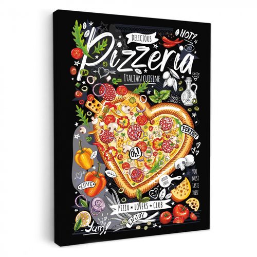 Dipinti su tela - Tela culinaria di delizie italiane