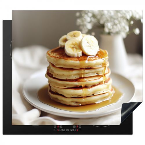 Protezione piano induzione - Pancake - Banana - Sciroppo - Bianco - Beige