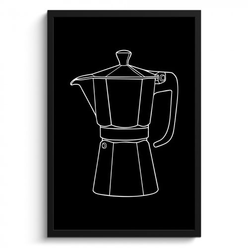 Boccale - Nero - Bianco - Disegno lineare