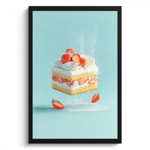 KitchenYeah - Cucina - Cornice per foto - Panna montata - Torta - Blu - Cibo
