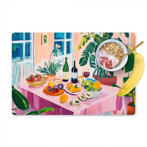 Tovagliette - Tavola - Vino - Frutta
