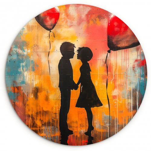 Quadro rotondo - Momenti rubati