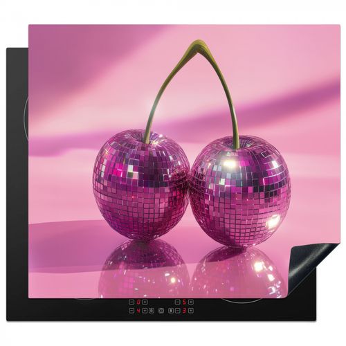 Protezione piano induzione - Glitter - Disco ball - Rosa - Ciliegia