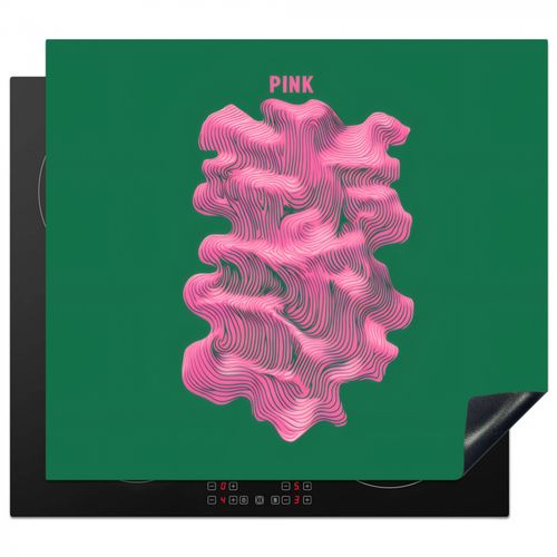 Astratto - Rosa - Linee - Verde