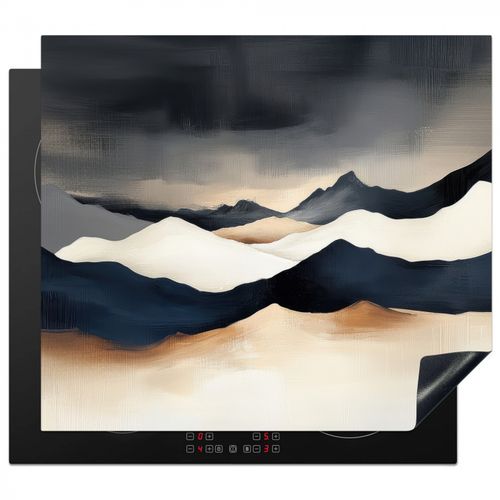 Protezione piano induzione - Montagne - Blu scuro - Paesaggio