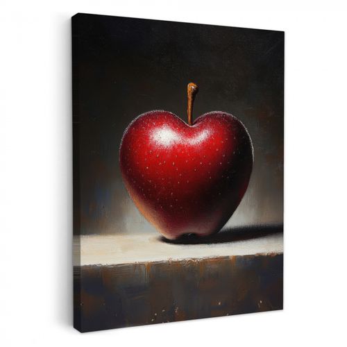 Dipinti su tela - Mela - Cuore - Rosso