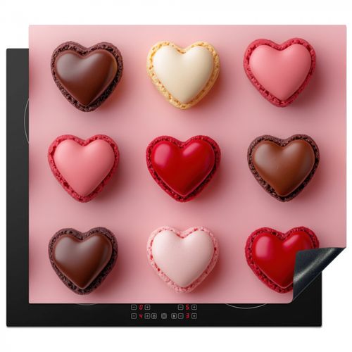 Protezione piano induzione - Amaretti - Cuori - Colorati - Rosa