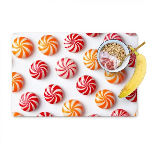 Tovagliette - Caramelle - Modello - Rosso - Arancione