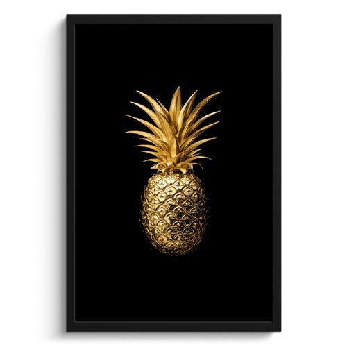 KitchenYeah - Cucina - Cornice per foto - Ananas - Nero - Oro - Lusso