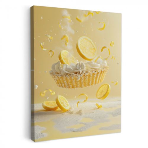 Dipinti su tela - Limone - Torta - Cibo - Giallo