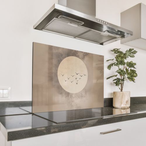 Parafango in alluminio - Uccello - Beige - Giapponese