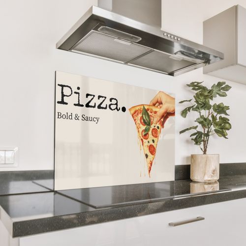 Parafango in alluminio - Pizza - Formaggio - Salame piccante