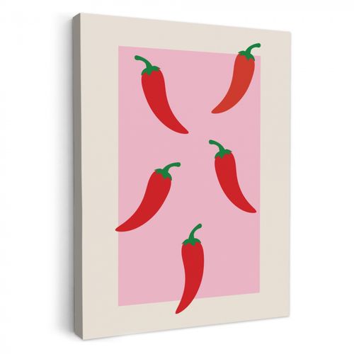 Dipinti su tela - Peperoni - Rosso - Illustrazione