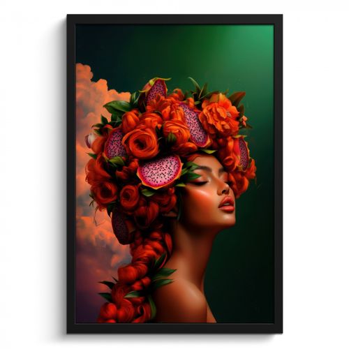 KitchenYeah - Cucina - Cornice per foto - Donna - Bevande alla frutta - Rose