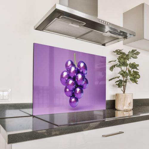 Parafango in alluminio - Uva - Disco - Glitter - Viola