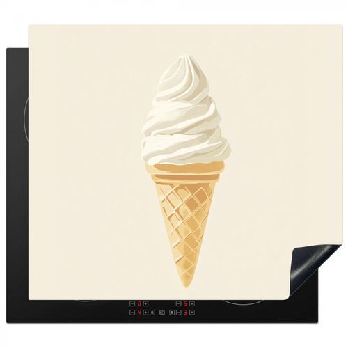 Protezione piano induzione - Cono gelato - Bianco