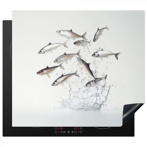 Protezione piano induzione - Pesce - Acqua - Bianco