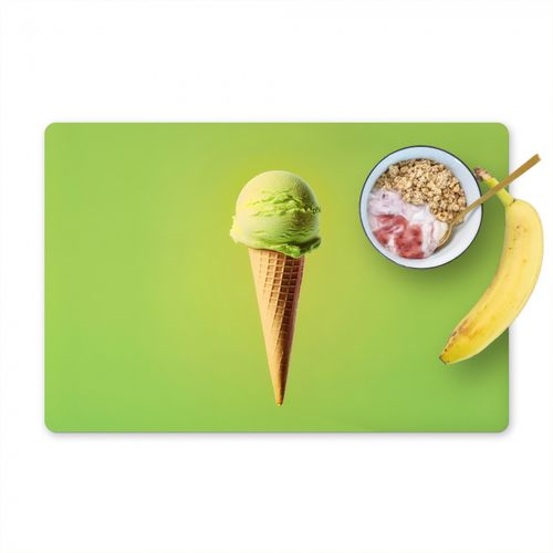 Tovagliette - Corno - Paletta per gelato - Verde