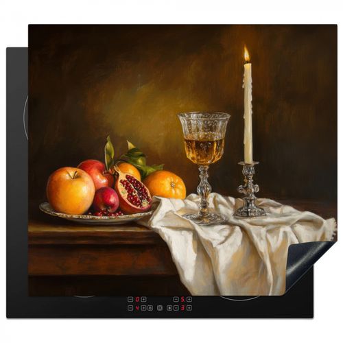 Protezione piano induzione - Frutta - Natura morta - Vino - Candela