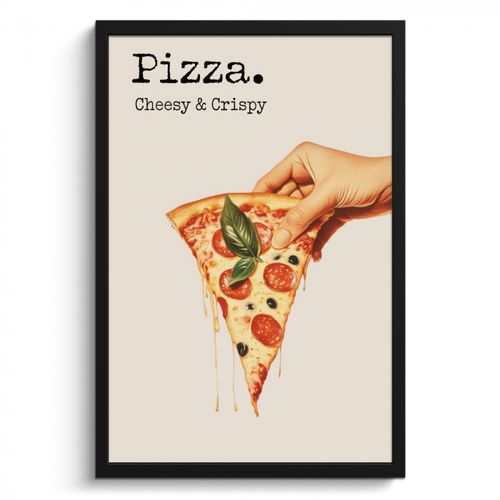 KitchenYeah - Cucina - Cornice per foto - Pizza - Formaggio - Salame piccante