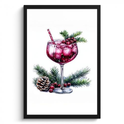 KitchenYeah - Cucina - Cornice per foto - Inverno - Cocktail - Decorazione - Bevande - Natale