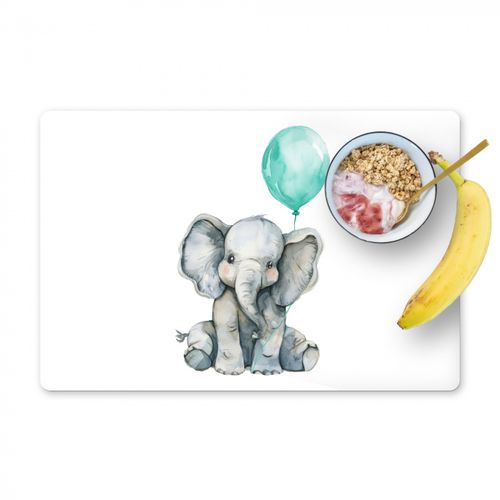 Tovagliette - Elefante - Bambino - Animali - Palloncino blu