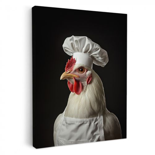Dipinti su tela - Cuoco - Rosso - Pollo
