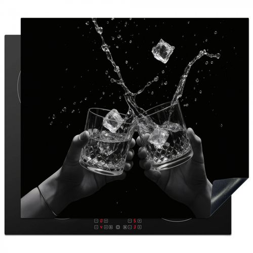Protezione piano induzione - Bicchieri Whicky - Ice - Splashes - Nero