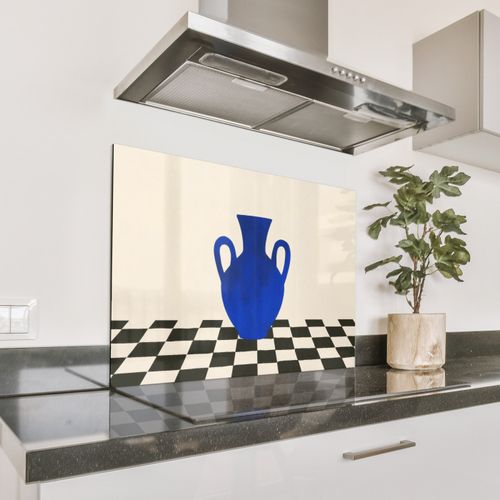 Parafango in alluminio - Vaso - Blu - Bloccato - Moderno